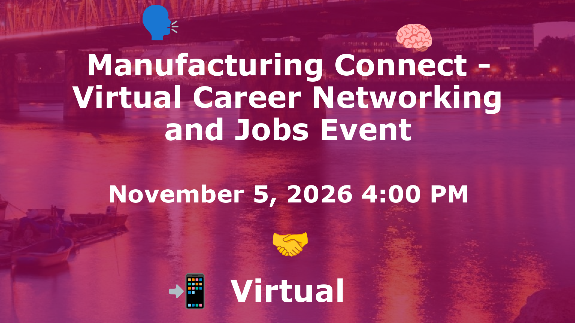 Manufacturing Connect - Virtual Career Networking and Jobs Event event image